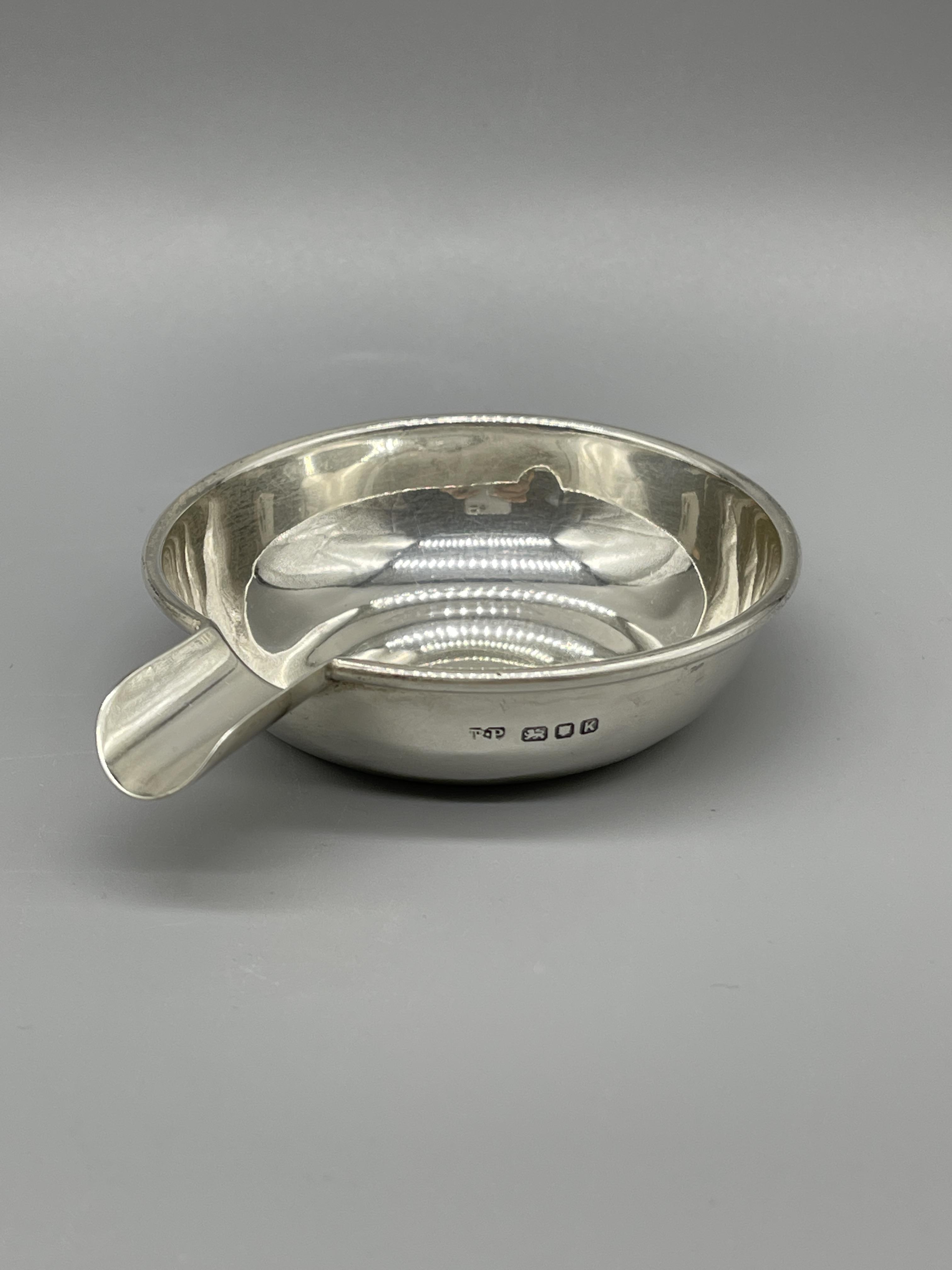 Two HM Silver ashtrays, salts and snips.160 G - Image 5 of 11