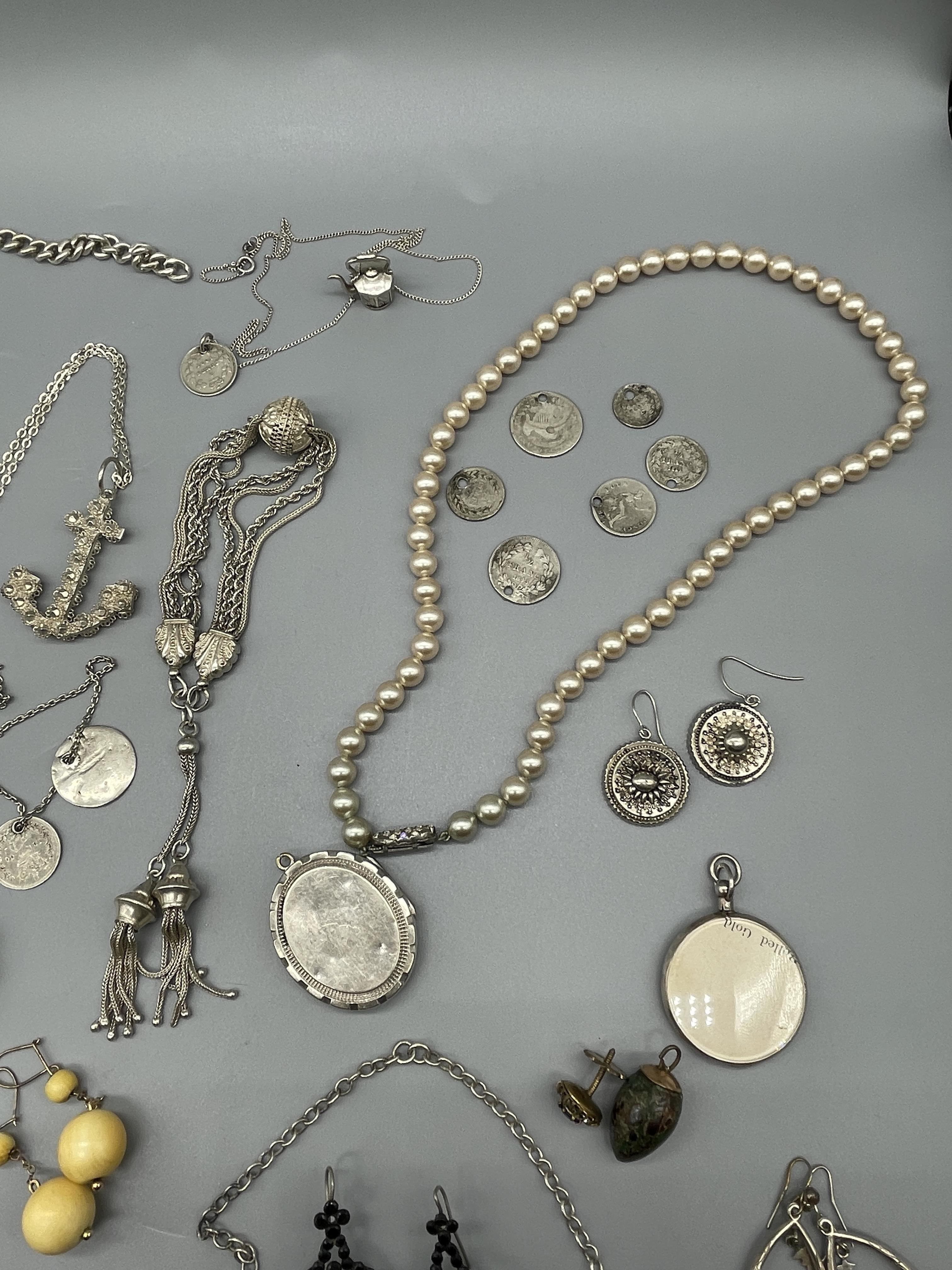 Silver Jewellery and dress jewellery - Image 3 of 7