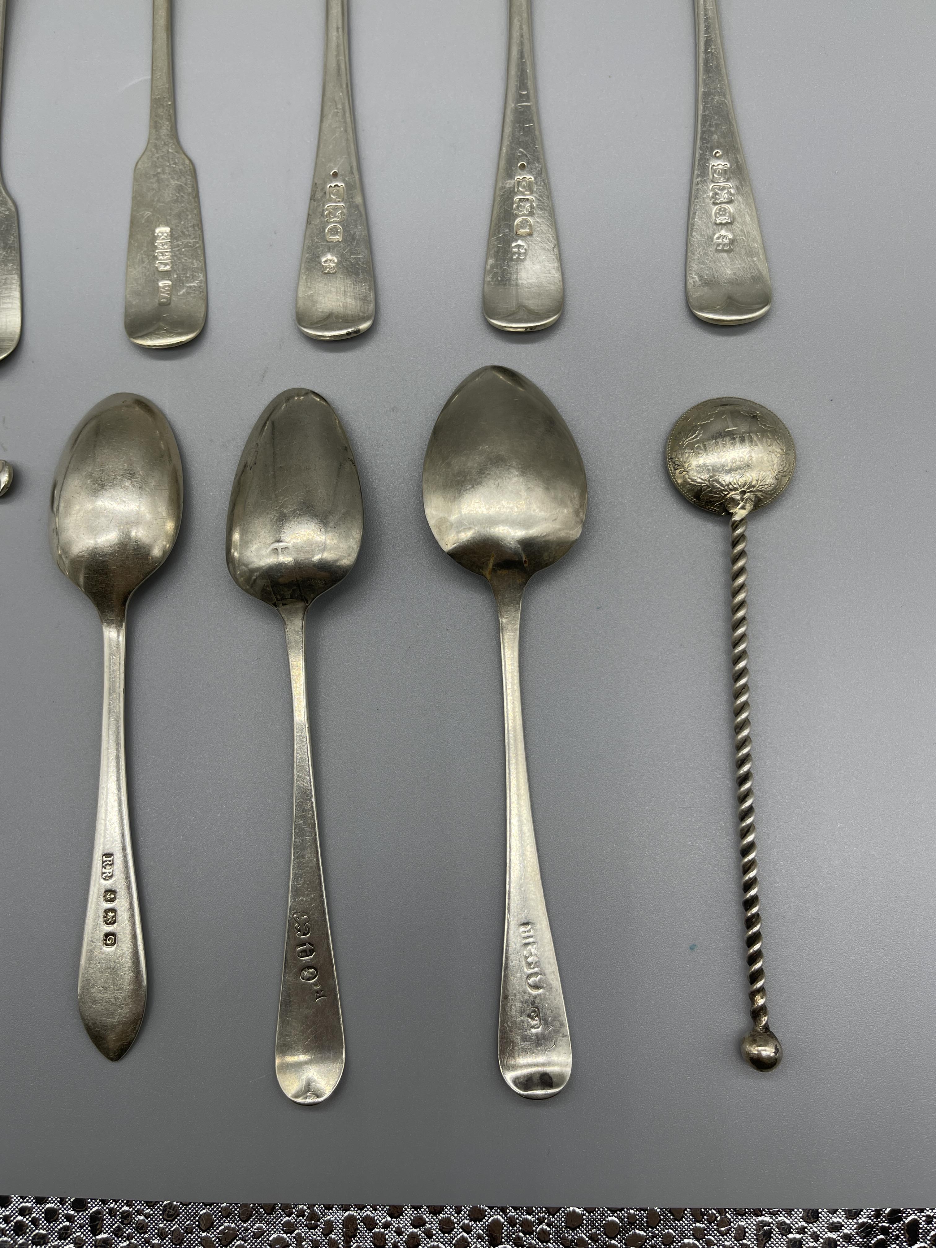 Qty HM silver spoons. 180G - Image 4 of 5