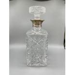 HM Silver necked Decanter