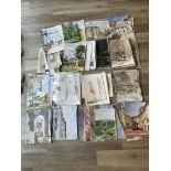 large Qty of amateur watercolour drawings, landsca