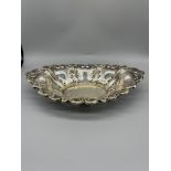 HM Silver Bon-Bon dish Birmingham 1906 makers mark