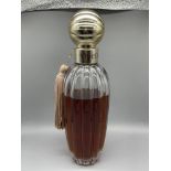 Valentino large glass perfume bottle. 32 cm high.