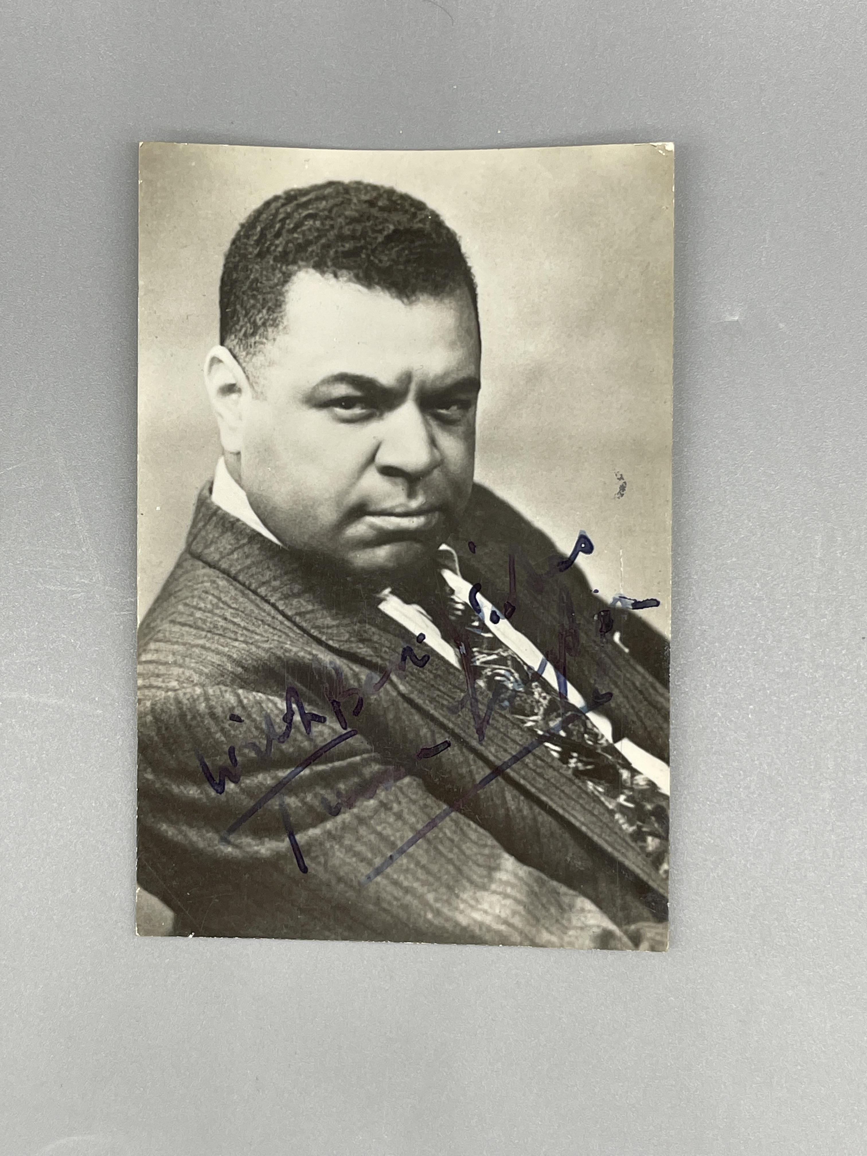 American Singer Turner Layton Autographed Photo