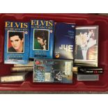 Ten boxes of Elvis books, magazines, fanclub magaz