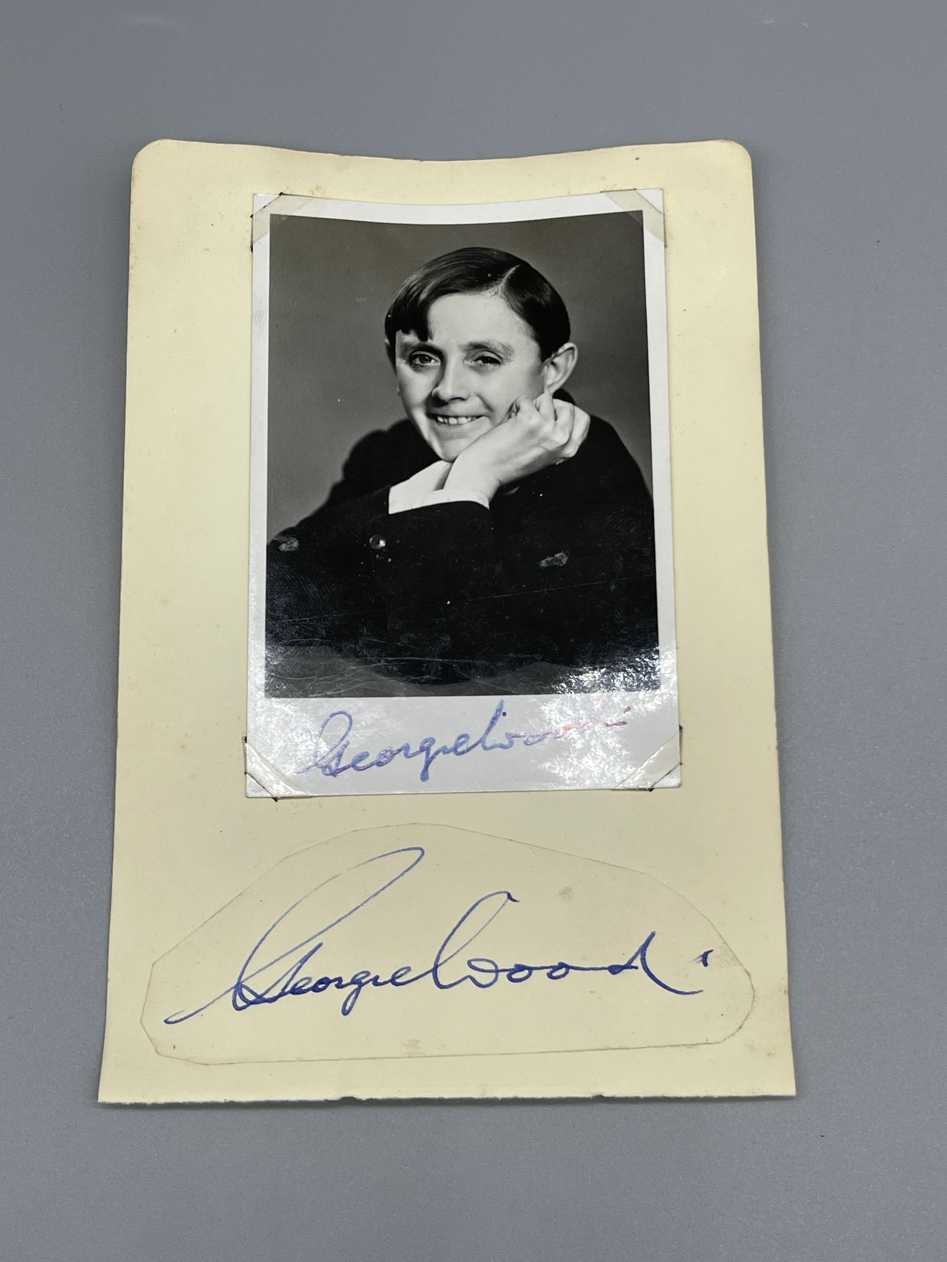 Wee Georgie Wood Photos and 4 Autographs - Image 2 of 3