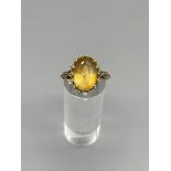 9ct Citrine dress ring