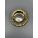 HM Silver floral decorated pin tray, maker JM Mode