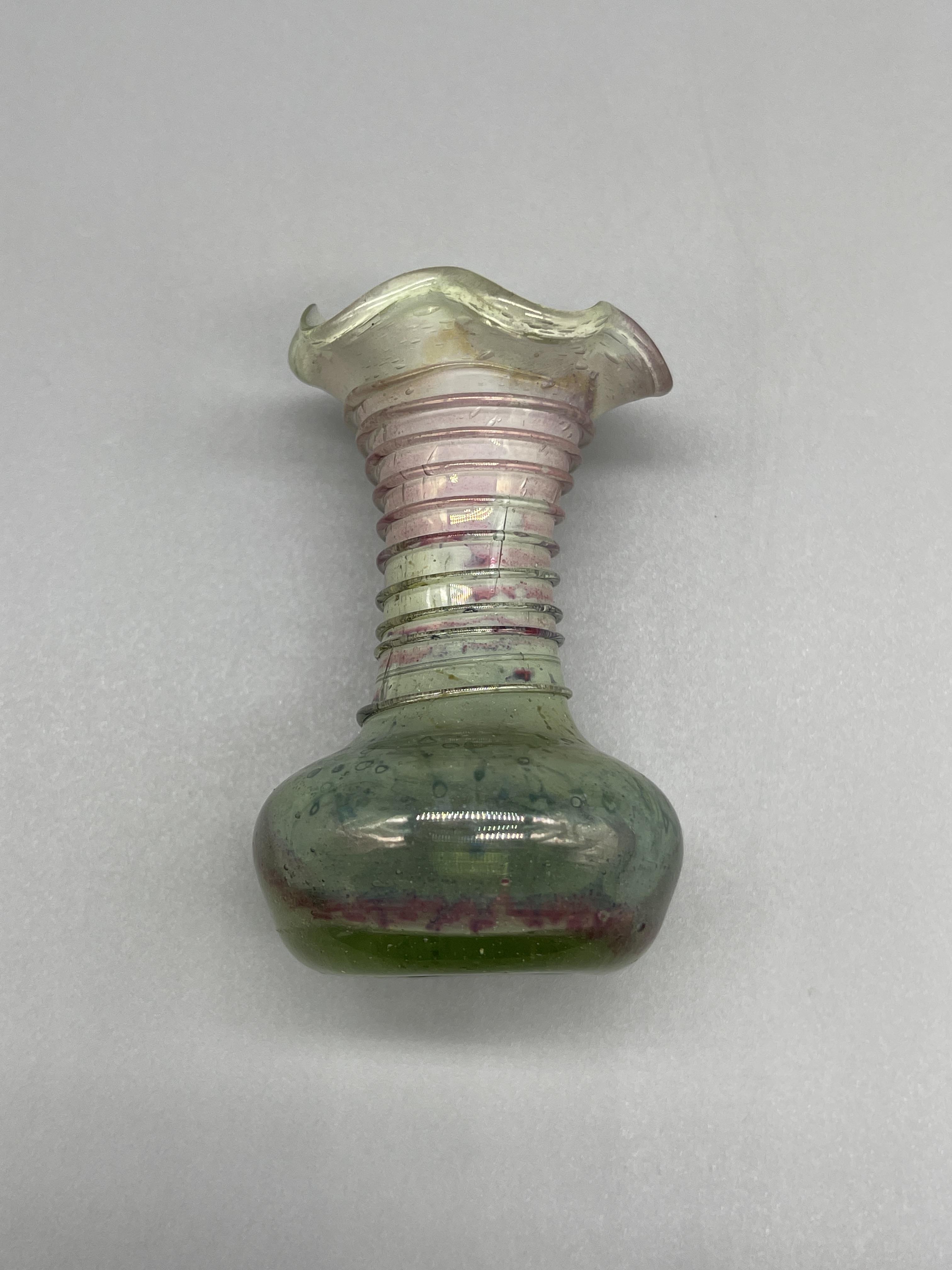 Small Roman Glass Style Vase. Approximately 2inche - Image 2 of 5