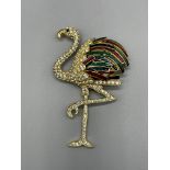 Boxed Butler and Wilson flamingo brooch