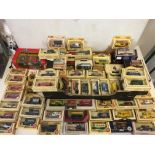 boxed Die cast cars, vans and planes.