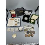 Qty of coins to include boxed silver proof royal m