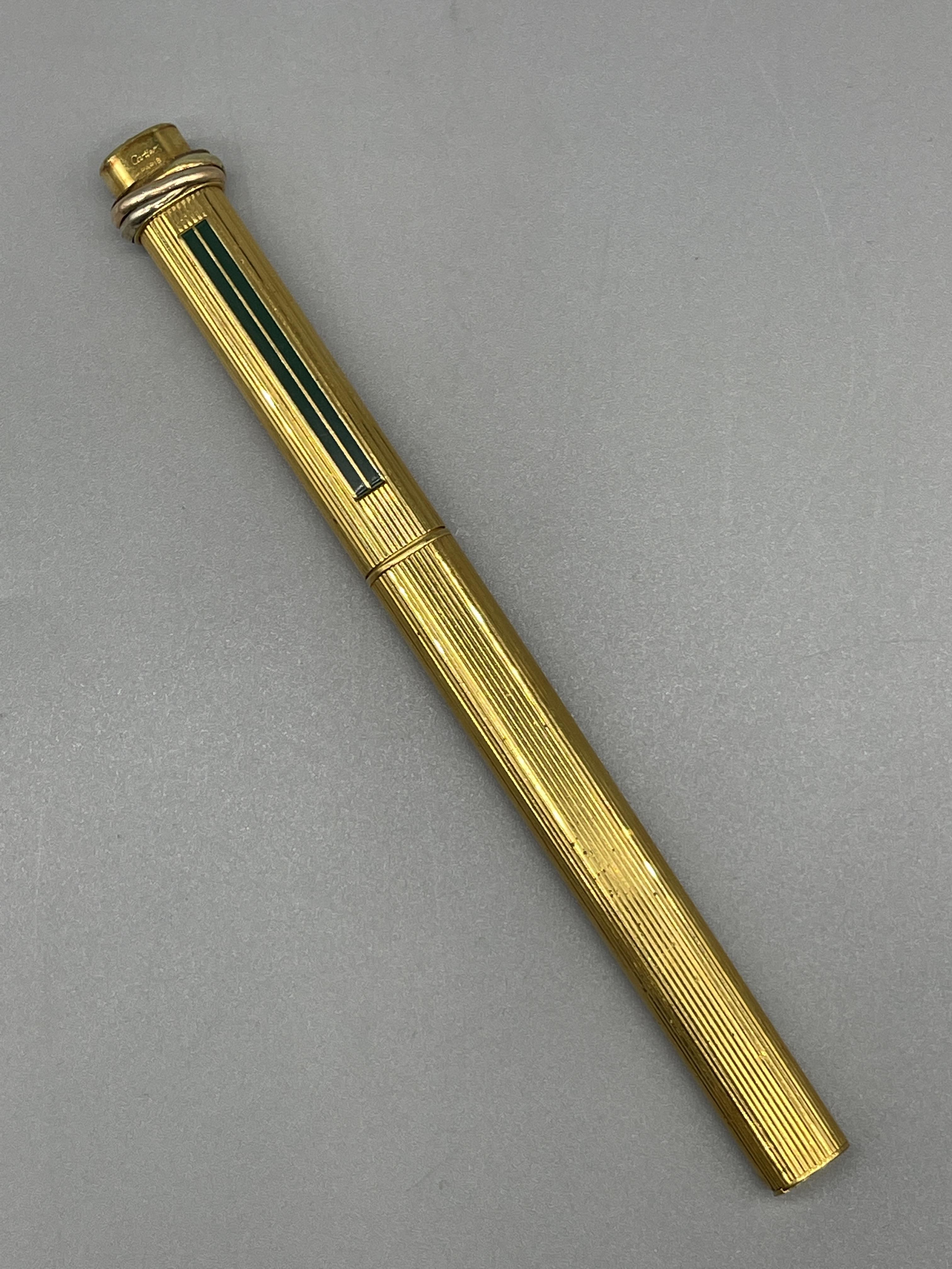 Cartier gold plated biro.