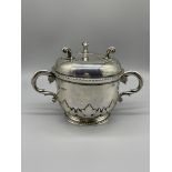 HM Silver lidded porringer by Spink and Sons londo