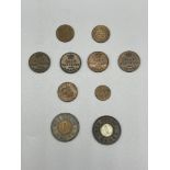 High grade Half and third farthings and model coin