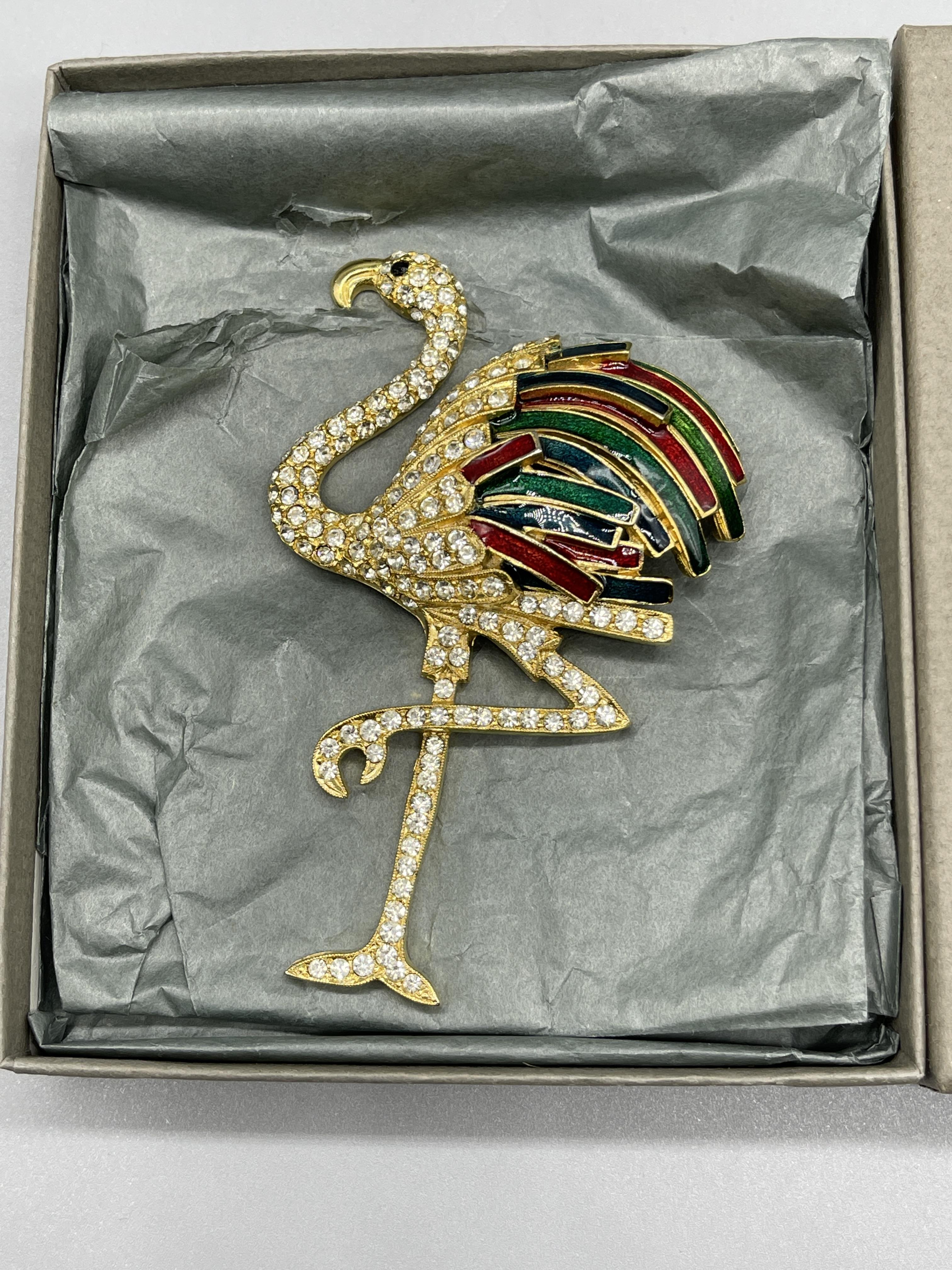 Boxed Butler and Wilson flamingo brooch - Image 7 of 7