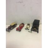 Four Franklin mint precision cars Model T, Jaguar