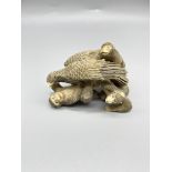 Meiji period quality carving of three monkeys with