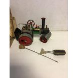 Mamod steam engine and accessories