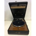 Vintage Decca 10 gramophone and records