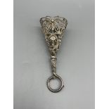 Victorian white metal Kite marked wedding bouquet