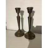 Pair HM Silver Candlesticks