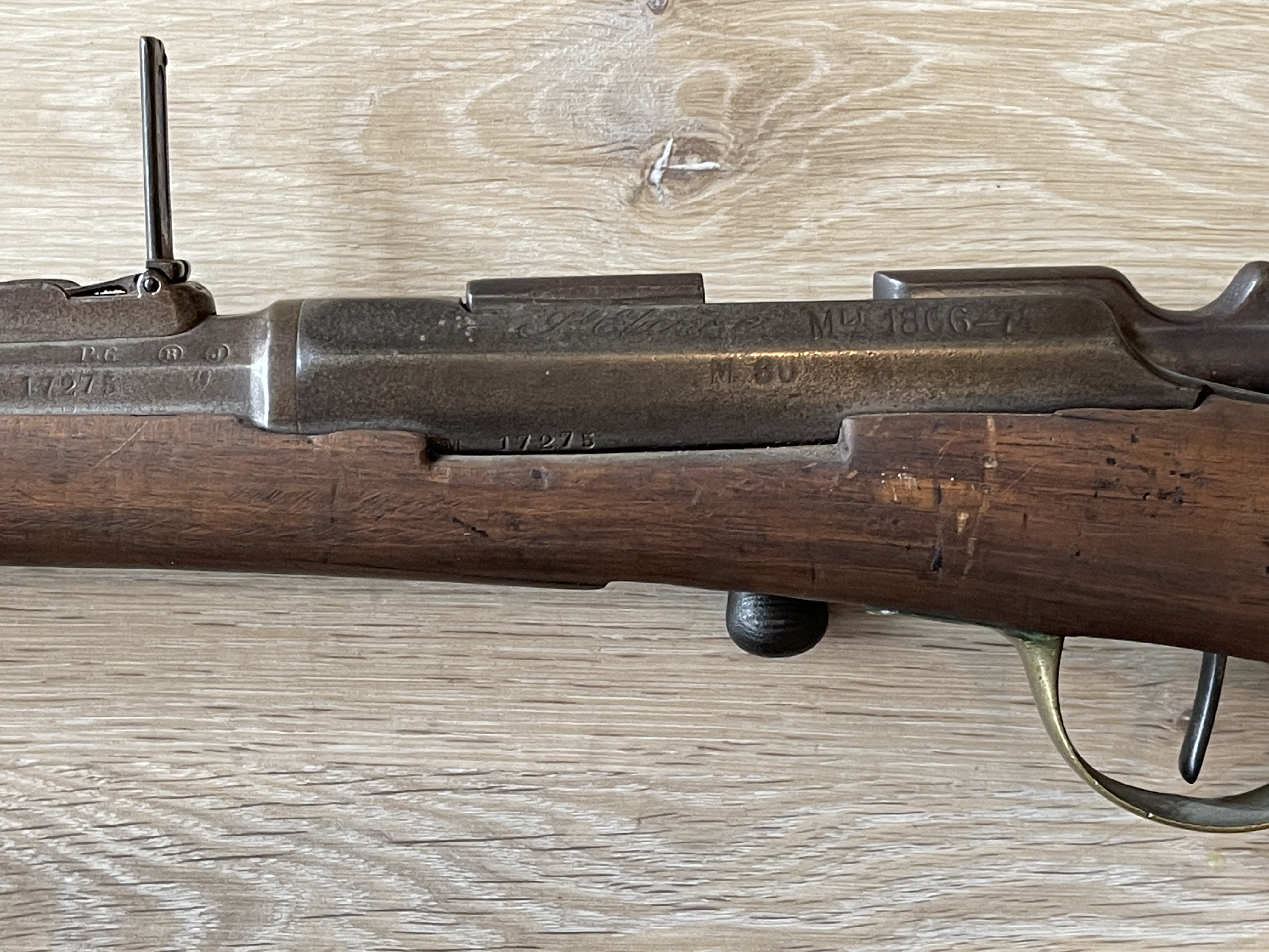 Obsolete calibre 11mm French bolt action rifle and - Image 11 of 15