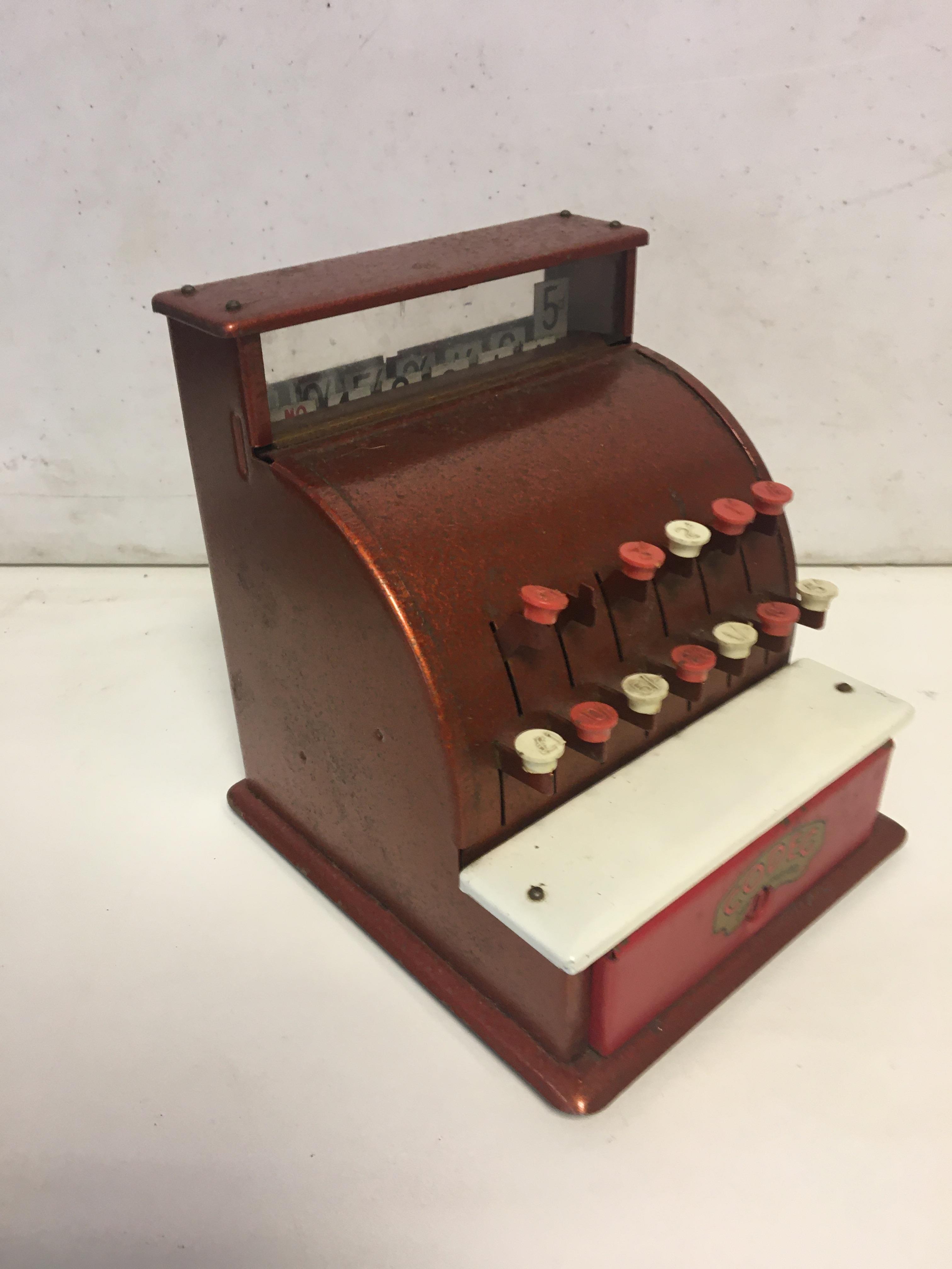 kids metal vintage cash register - Image 2 of 3