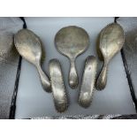 Five piece HM Silver dressing set