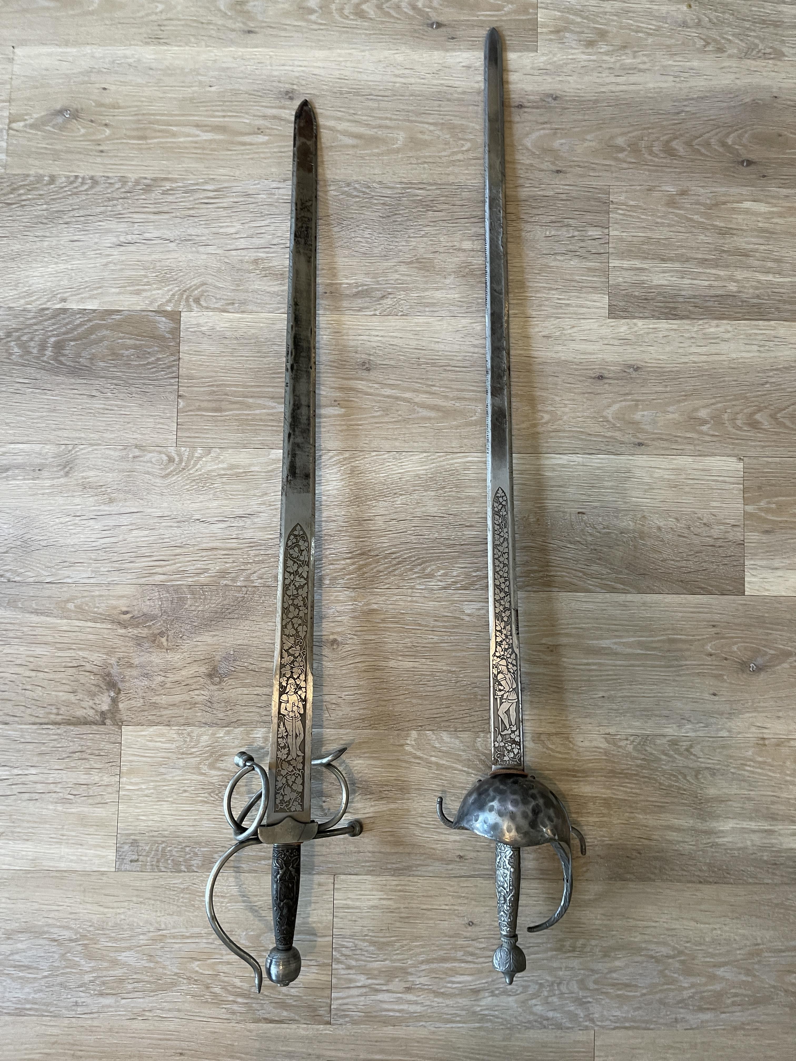 Two reproduction ancient Spanish Swords 146