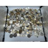 Box of coins to inc early silver , world and GB