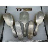 Five piece HM Silver dressing set