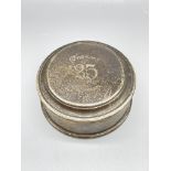 Asprey's HM Silver lidded box.