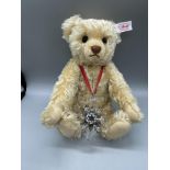 Boxed Steiff/Swarovski Daniel bear, unused conditi