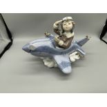 Lladro Boy in Plane