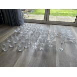 Set of Waterford Colleen Crystal Glasses. Total of