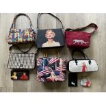 Qty fashion bags, very clean, Elvis and Marilyn Mo