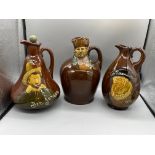 Three Royal Doulton Dewar's Whisky Jugs