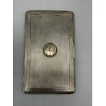 HM Silver FC Monogram Cigarette Case 178gr 14cm x