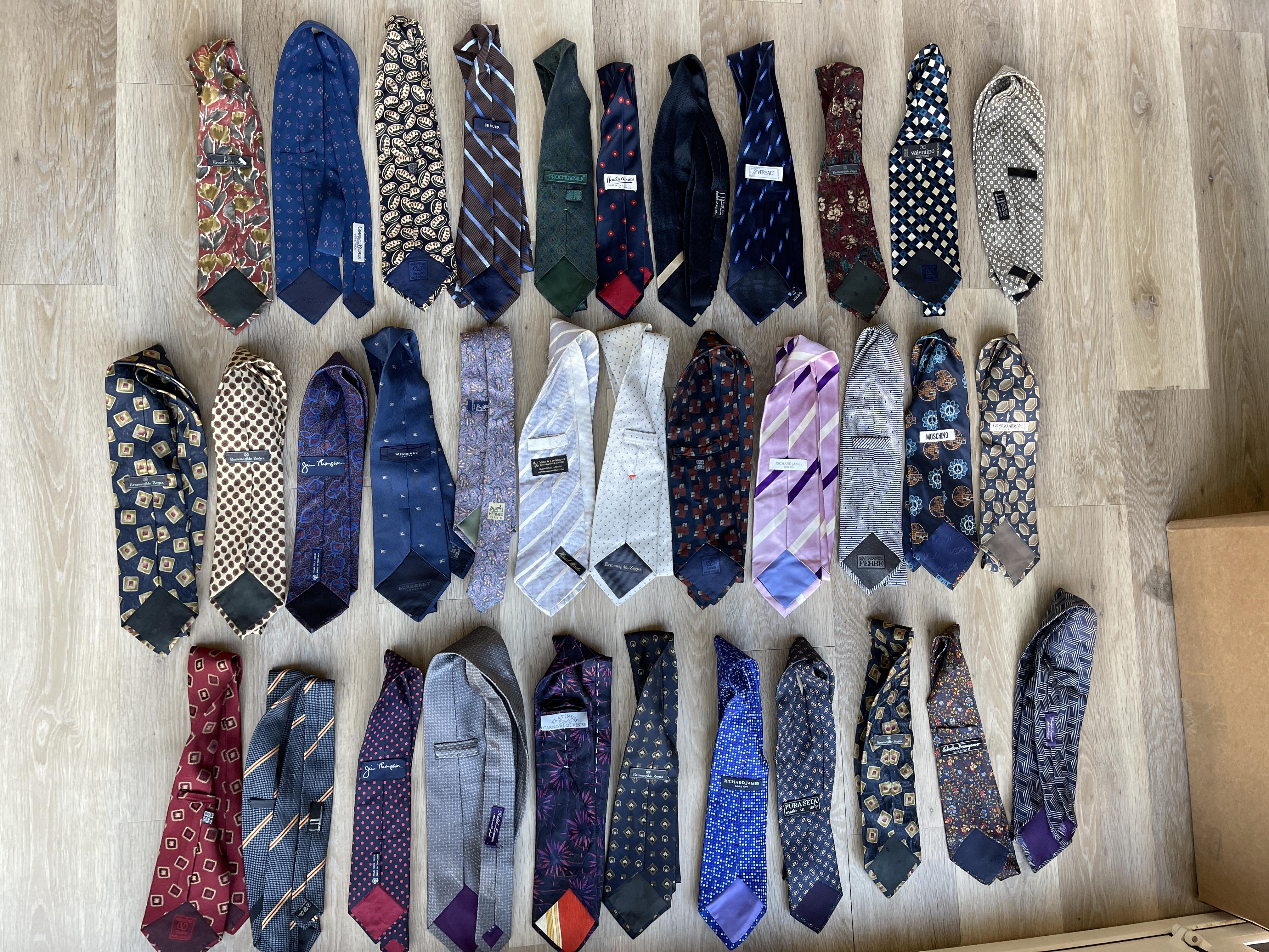 Designer gents ties to inc, Hermes, Valentino, Dun - Image 6 of 12