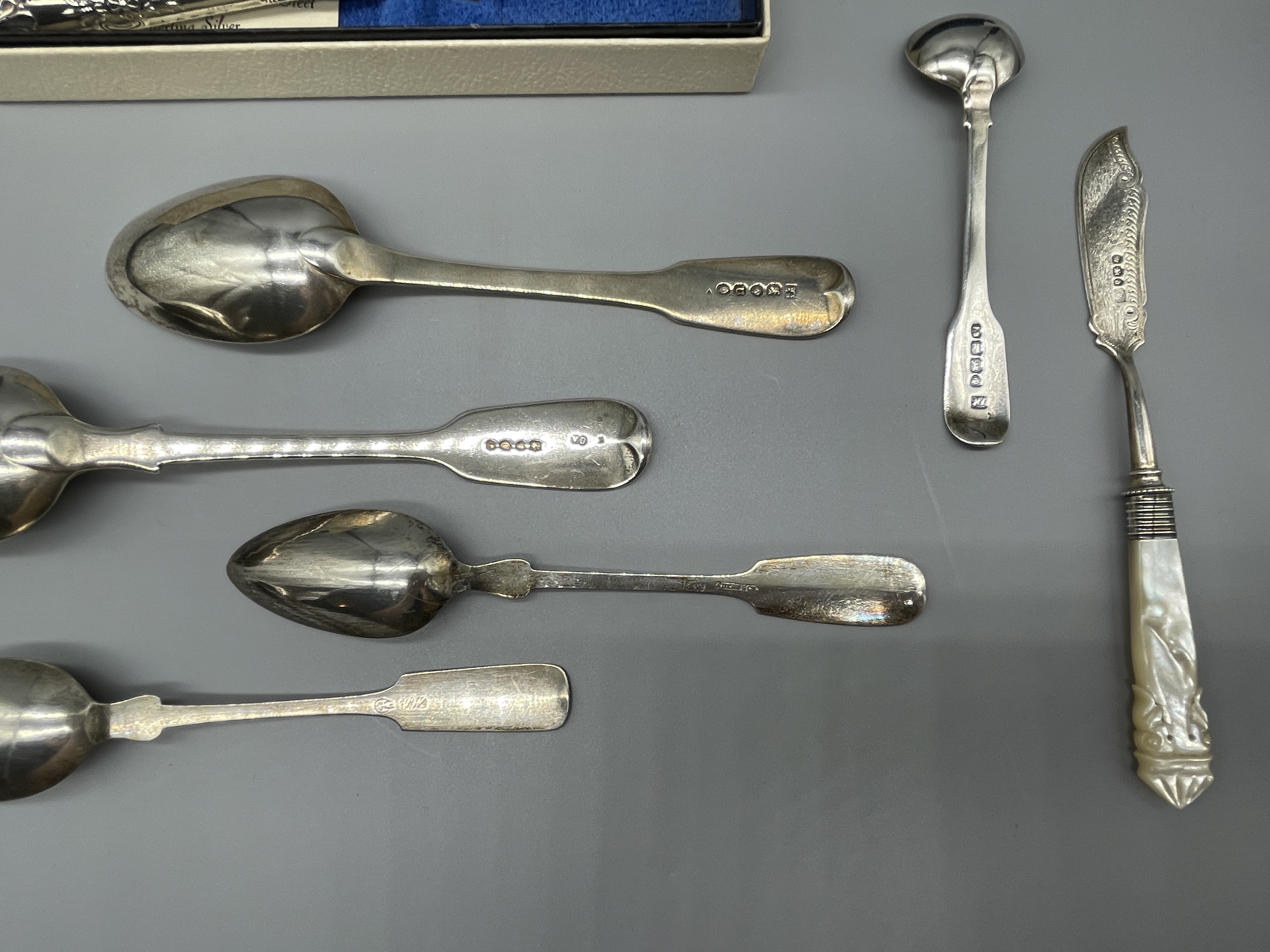 QTY HM Silver Flatware To Include Georgian Example - Image 4 of 5