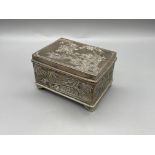 19th Century Chinese Silver Hinged Lidded Box