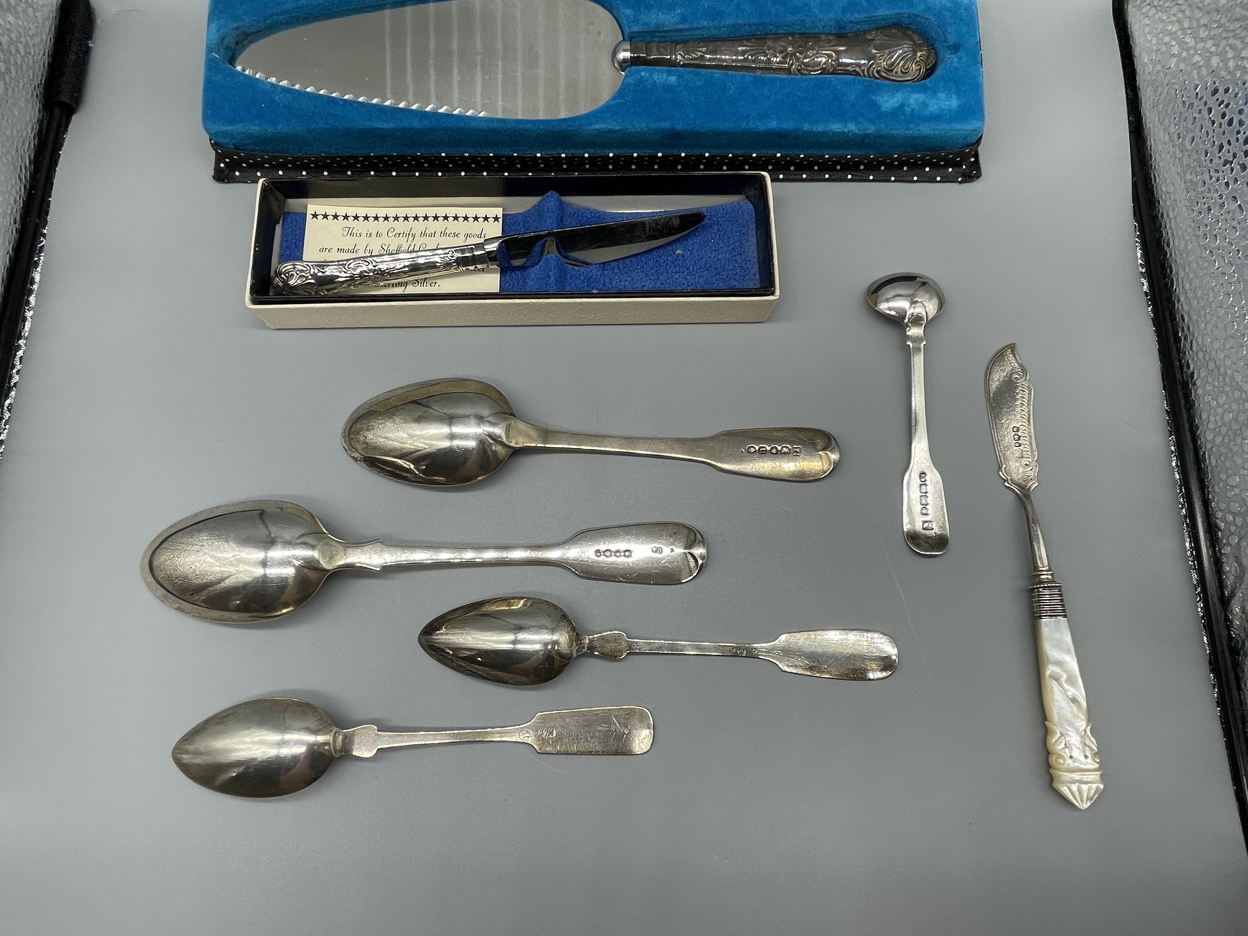 QTY HM Silver Flatware To Include Georgian Example - Image 3 of 5