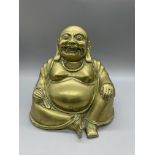 Brass Buddha, H16cm x W16cm Great Condition, no da