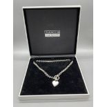 Tianguis Jackson heart shaped silver necklace. 925
