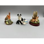 Three small Border Fine Art figurines.