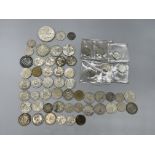 1935 crown and pre47 silver coins.