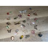 Quantity of dress jewellery, brooches