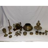 Quantity of Brass items