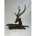 Large antique Bronze Deer